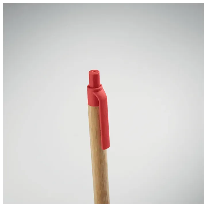Push button ball pen in bamboo - MO2635 (MOCN#05)